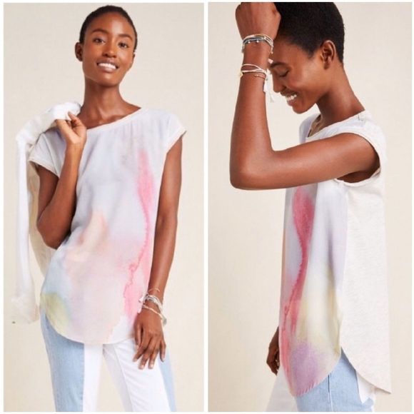 Anthropologie Tuscany Boatneck Tunic Top Size S - Picture 3 of 13